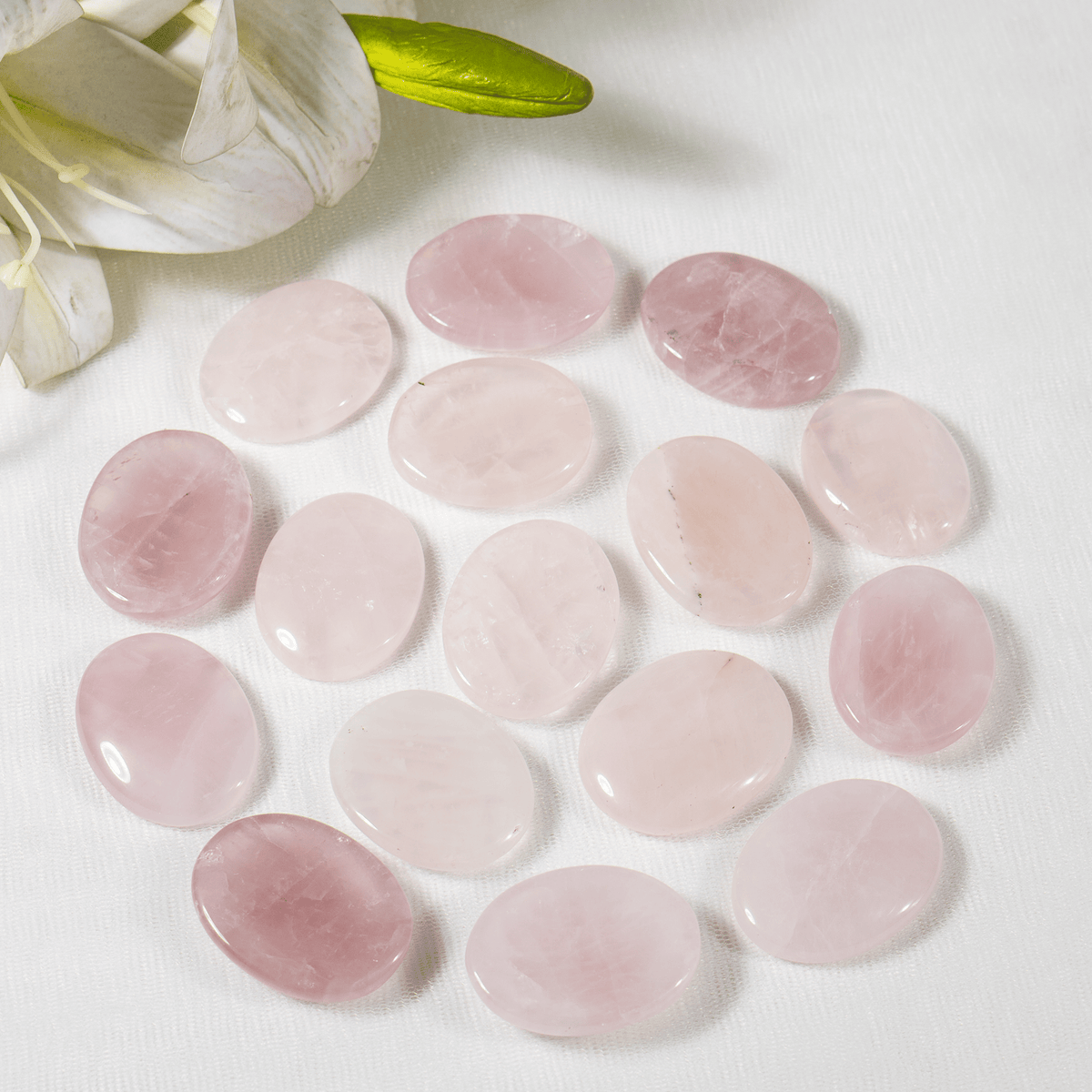Rose Quartz Pocket Stones (Anxiety Relief and Relaxation)  DestGlow