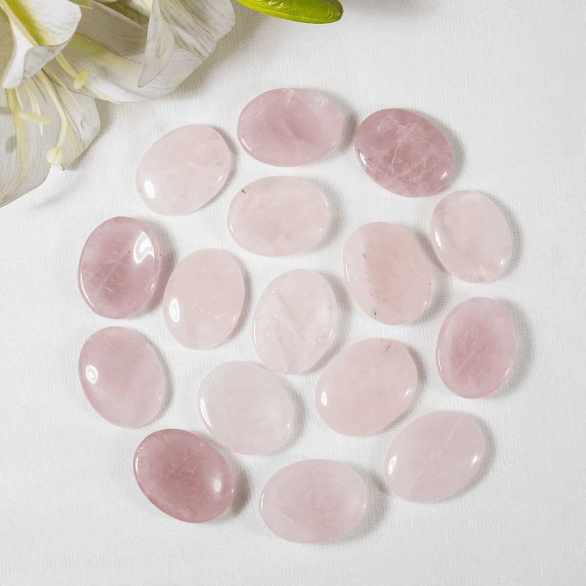 Rose Quartz Pocket Stones (Anxiety Relief and Relaxation)  DestGlow