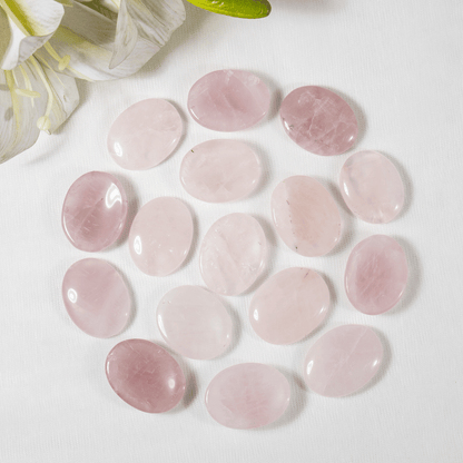 Rose Quartz Pocket Stones (Anxiety Relief and Relaxation)  DestGlow