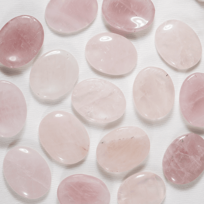 Rose Quartz Pocket Stones (Anxiety Relief and Relaxation)  DestGlow