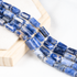 Sodalite Gemstone Pipe Bead, Crystal Healing Tube Beads.  DestGlow