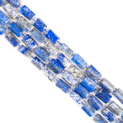 lapis Lazuli Gemstone Pipe Bead, Crystal Healing Tube Beads.