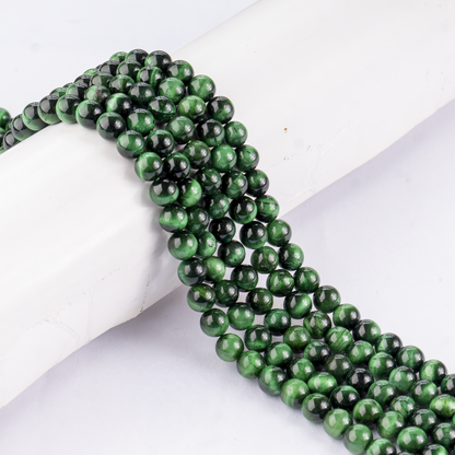 Tiger Cats Eye Green Heated Crystal Beads for Jewelry  DestGlow