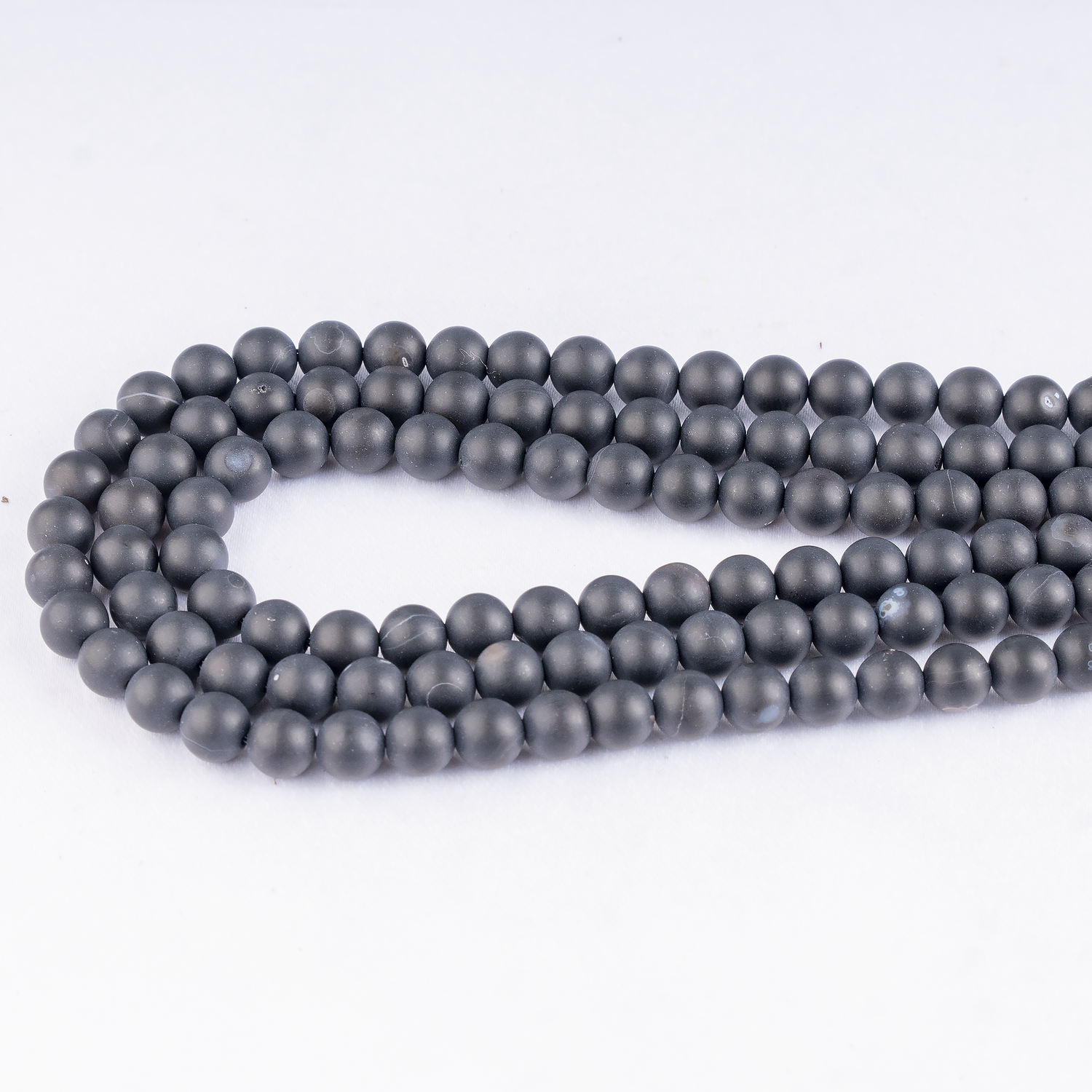 Matt Black Onyx Beads, Natural Round Crystal Beads 6mm to 10mm  DestGlow