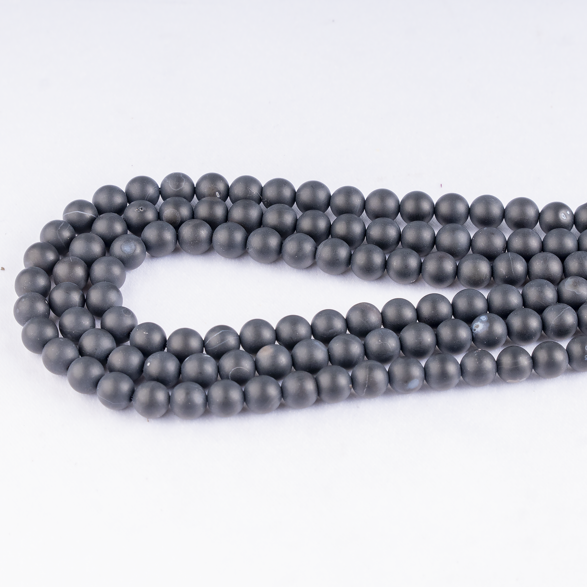 Matt Black Onyx Beads, Natural Round Crystal Beads 6mm to 10mm  DestGlow