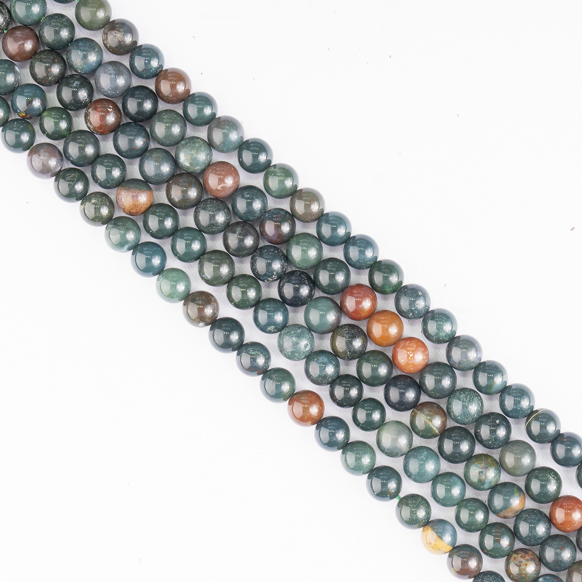 Bloodstone Beads, Natural Round Crystal Beads 4mm to 12mm