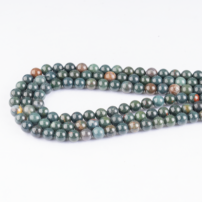 Bloodstone Beads, Natural Round Crystal Beads 4mm to 12mm  DestGlow