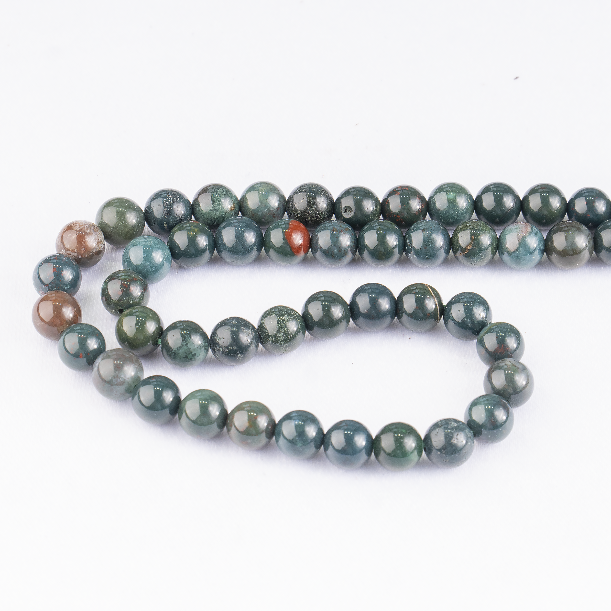 Bloodstone Beads, Natural Round Crystal Beads 4mm to 12mm