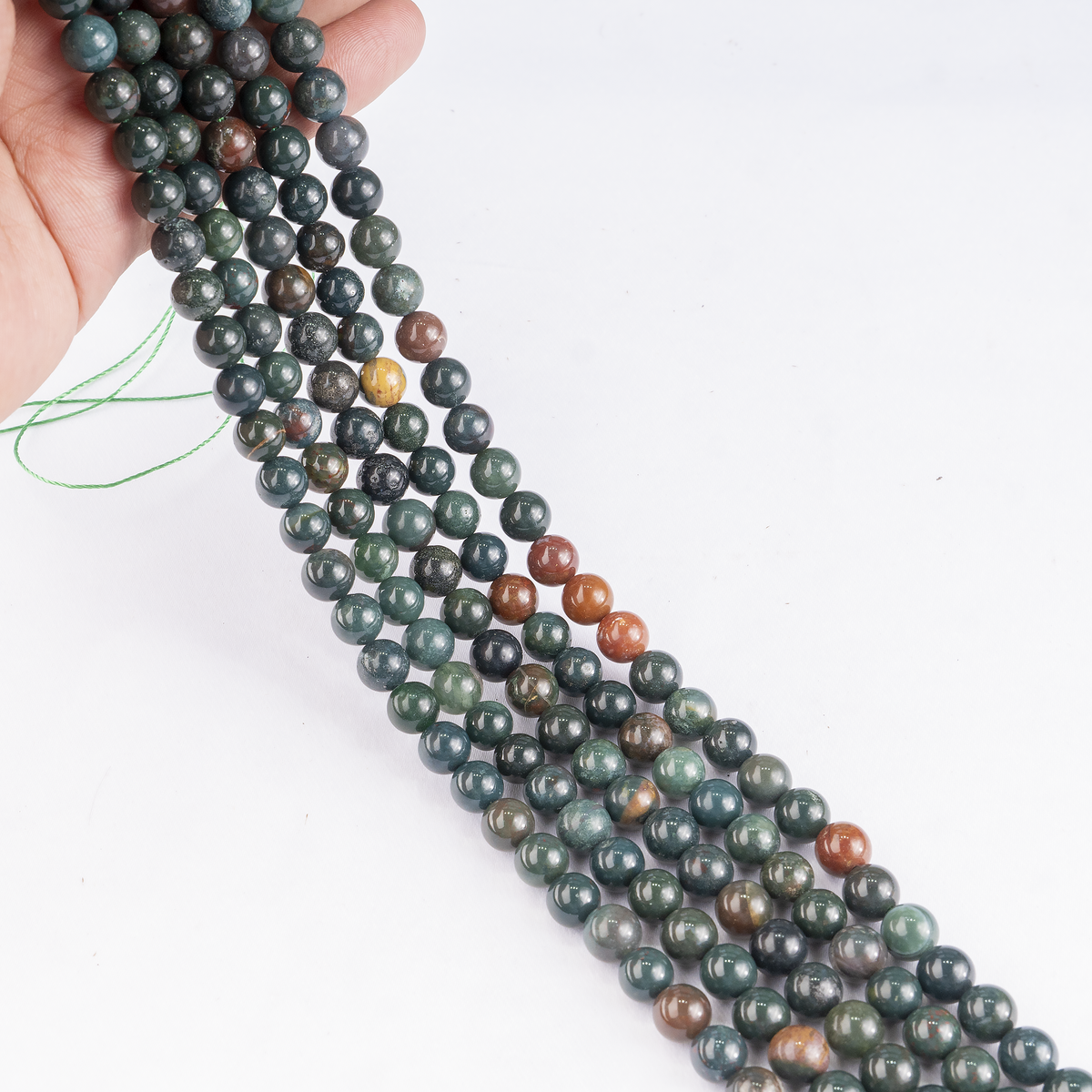 Bloodstone Beads, Natural Round Crystal Beads 4mm to 12mm