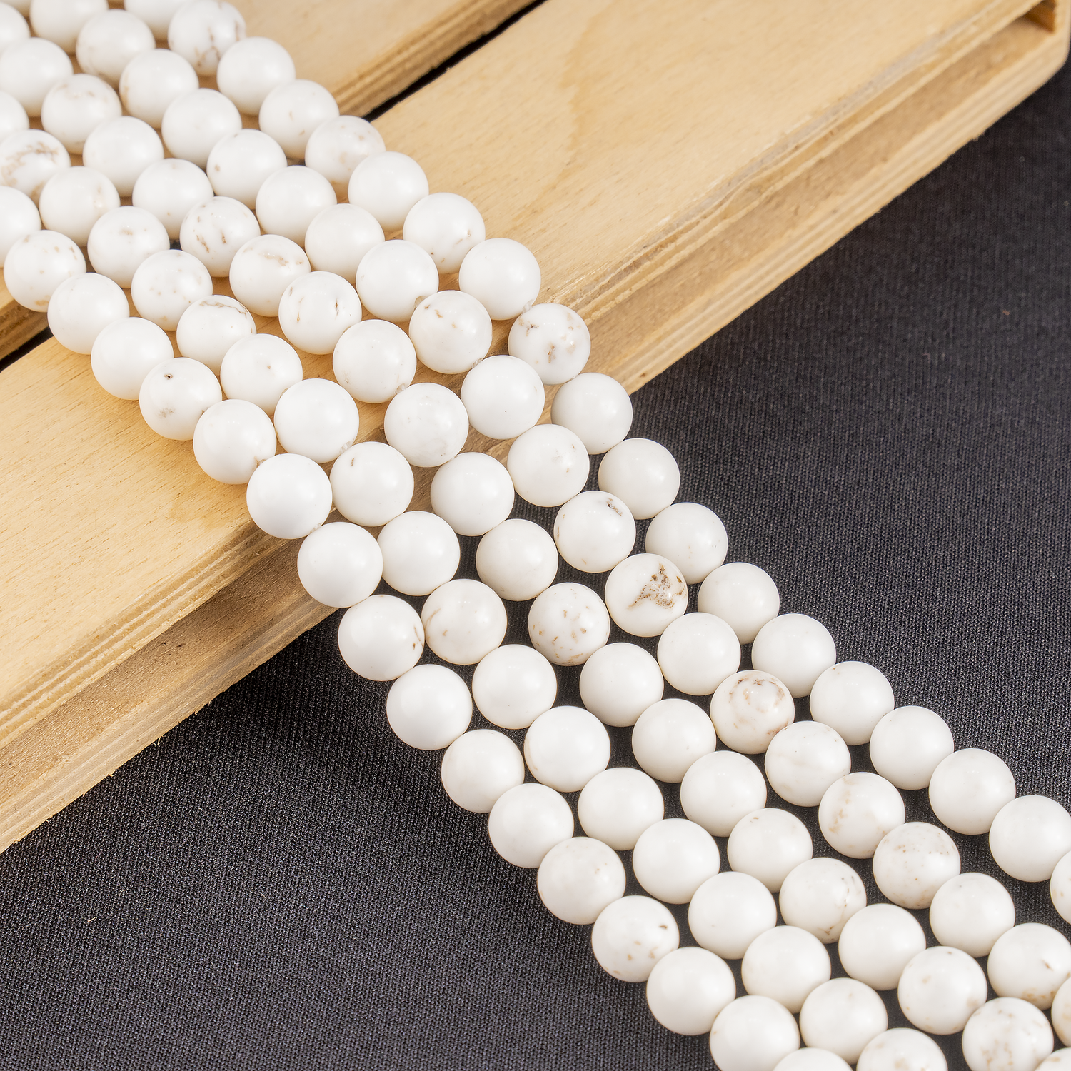 Copper Howlite Beads, Natural Round Crystal Beads 6mm to 10mm  DestGlow