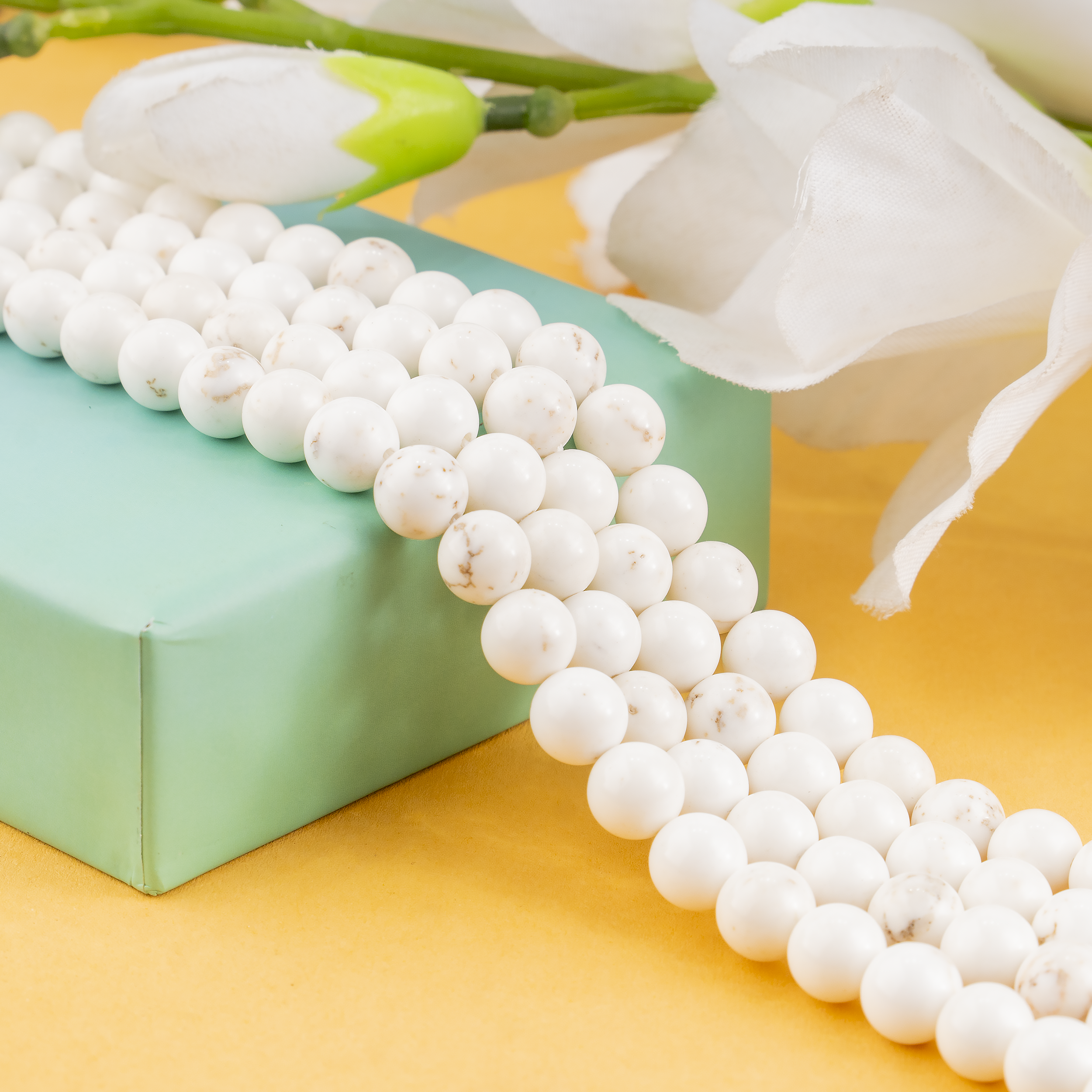 Copper Howlite Beads, Natural Round Crystal Beads 6mm to 10mm  DestGlow