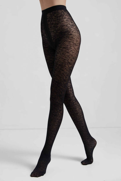 Fantasy Tights Conte Visages - Fantasy Pattern "Face"