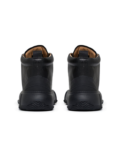 Valabasas "Vision" High Top Shoes - Black Leather by Denim Exchange