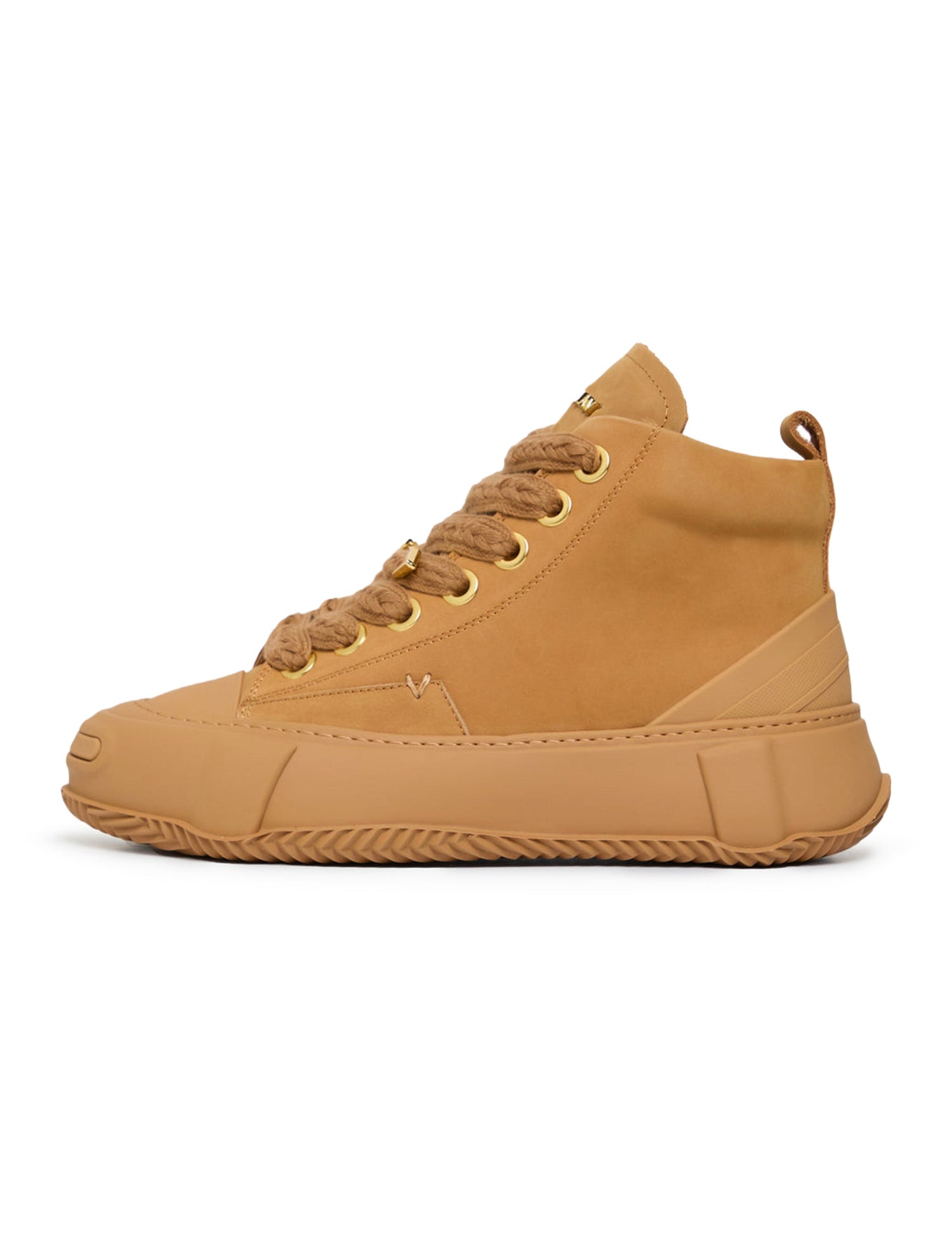 Valabasas "Vision" High Top Shoes - Tan Leather by Denim Exchange