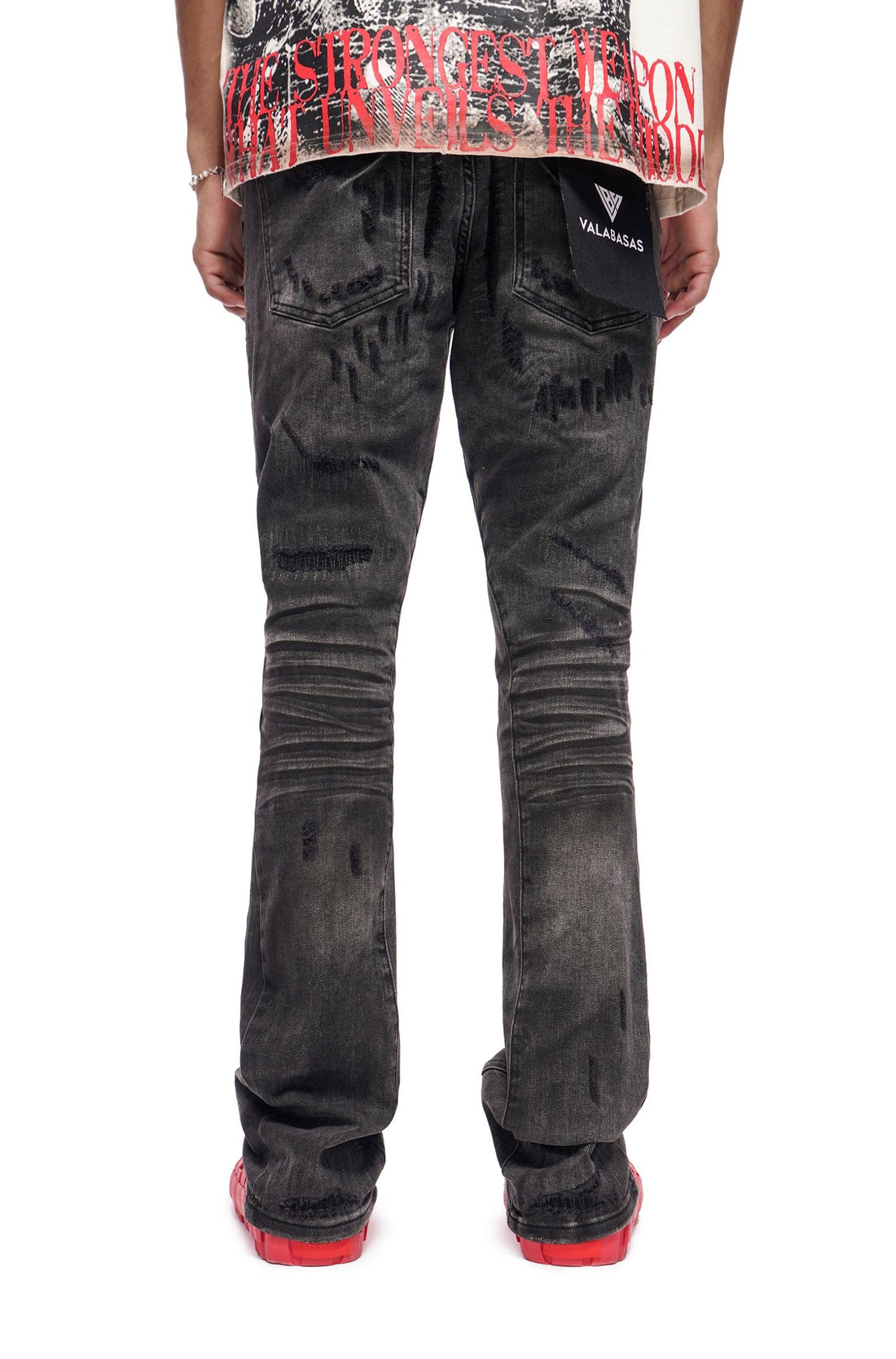 Valabasas Graft Stacked Jean - Grey Washed by Denim Exchange
