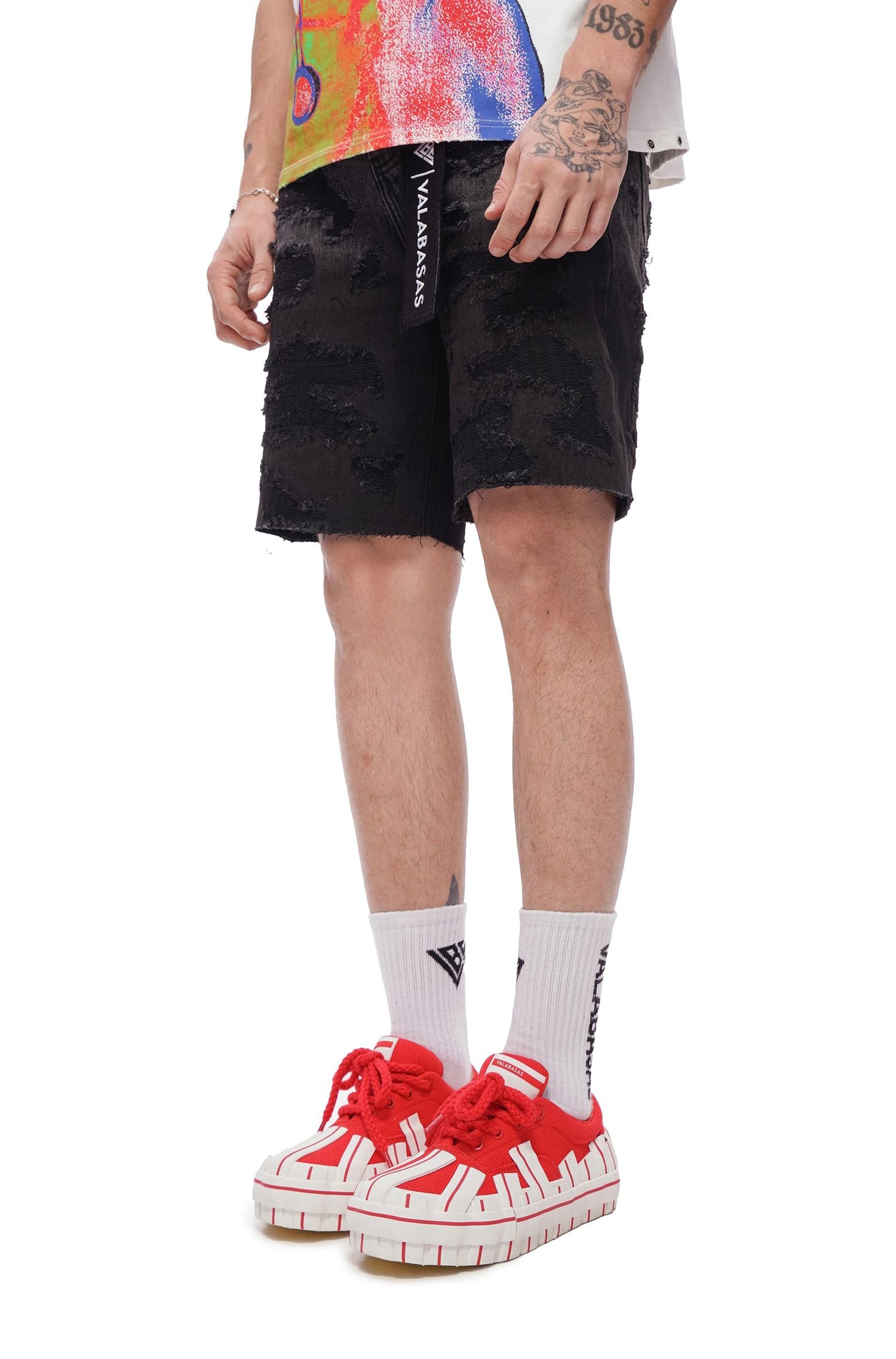 Valabasas Incise Jorts - Grey Wash by Denim Exchange