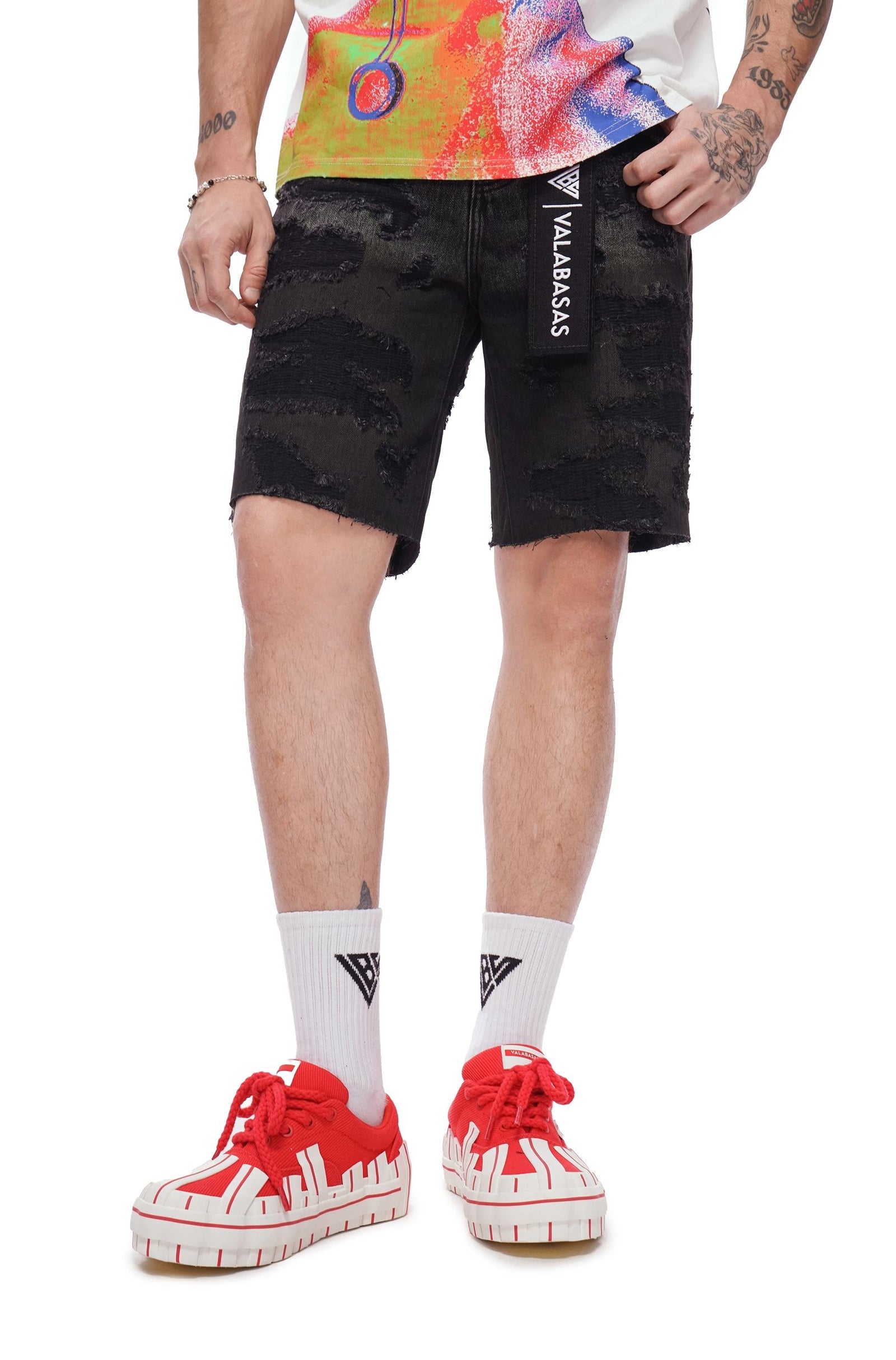 Valabasas Incise Jorts - Grey Wash by Denim Exchange