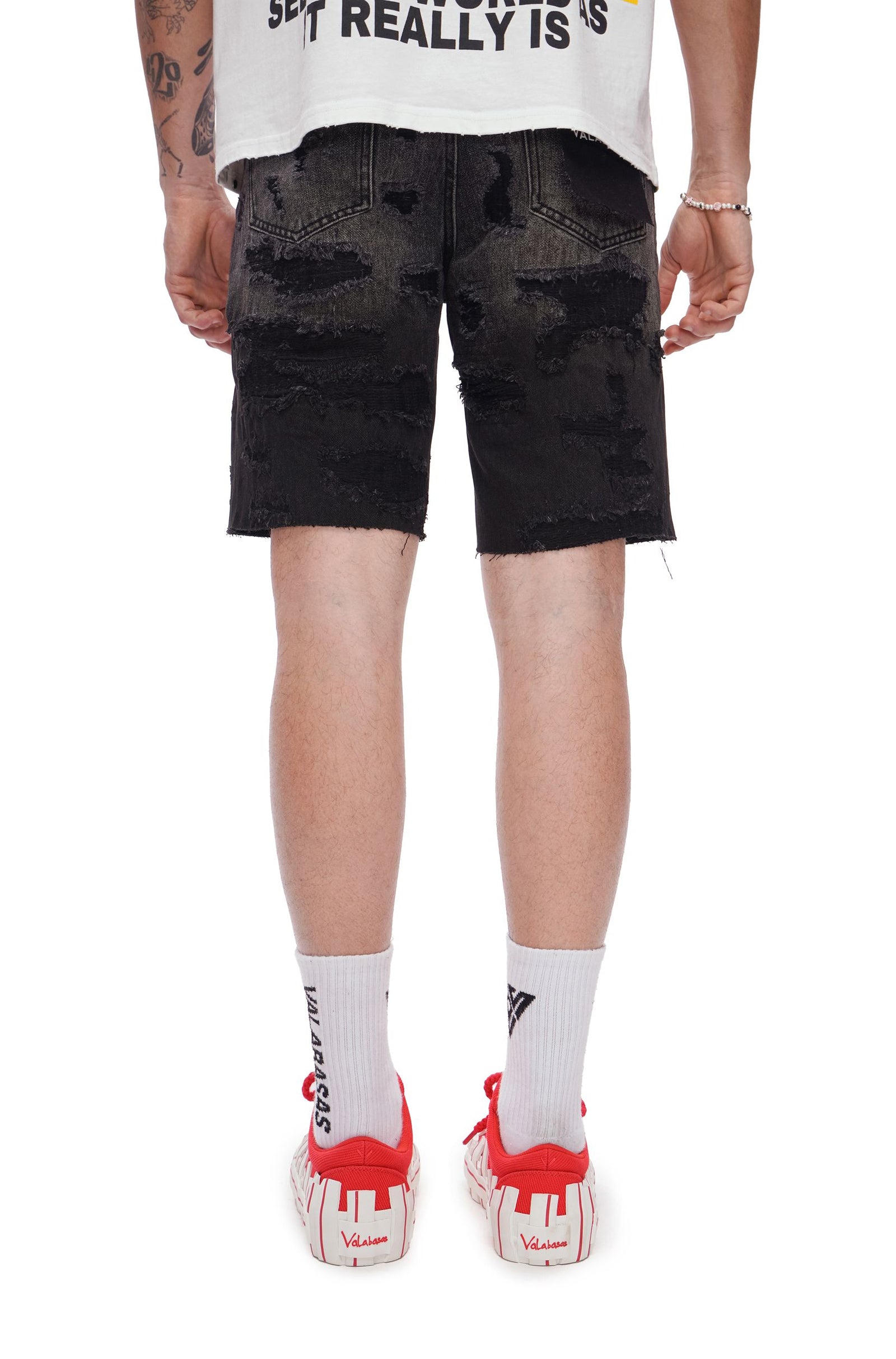 Valabasas Incise Jorts - Grey Wash by Denim Exchange