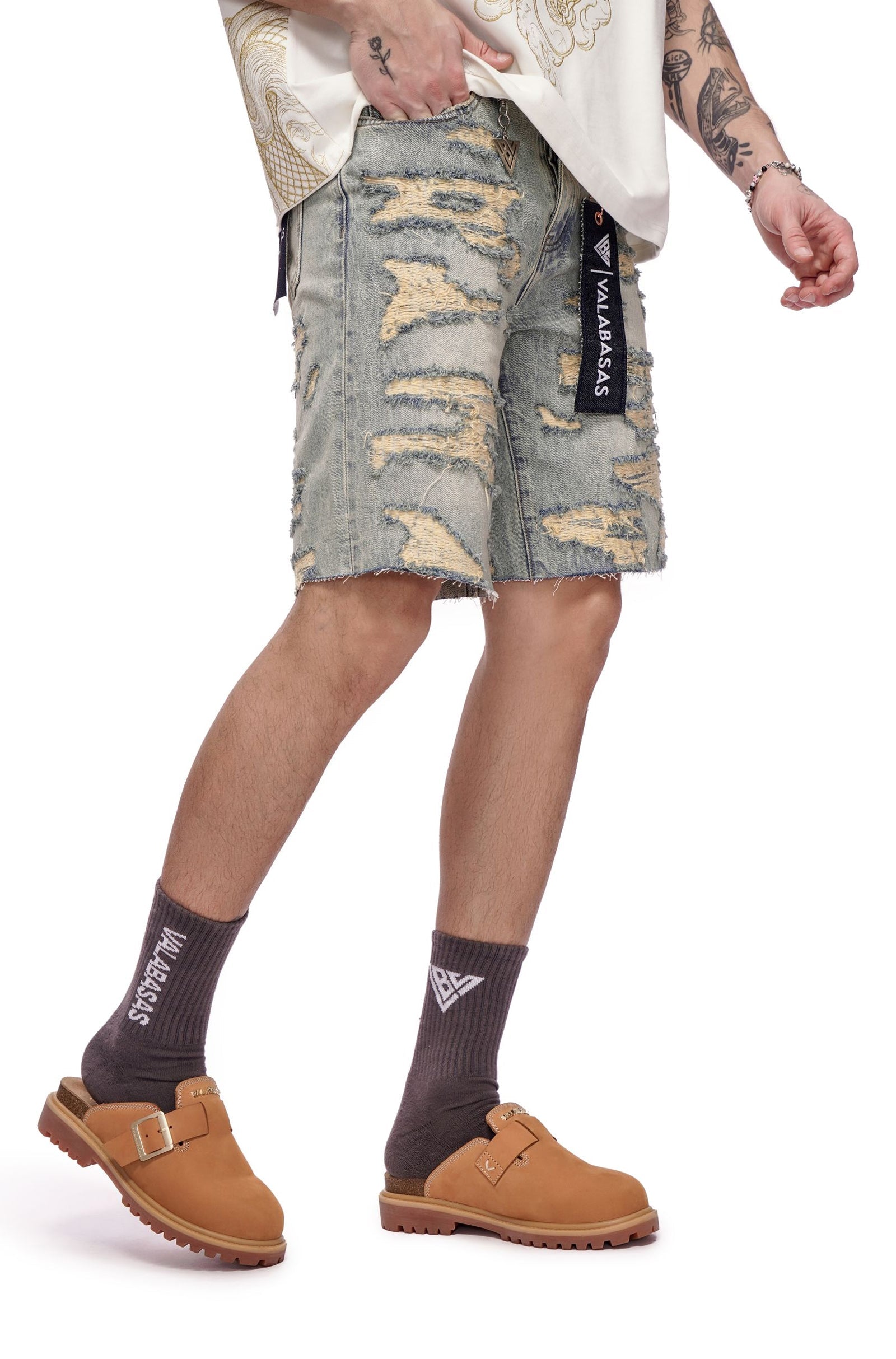 Valabasas Incise Jorts - Vintage Wash by Denim Exchange