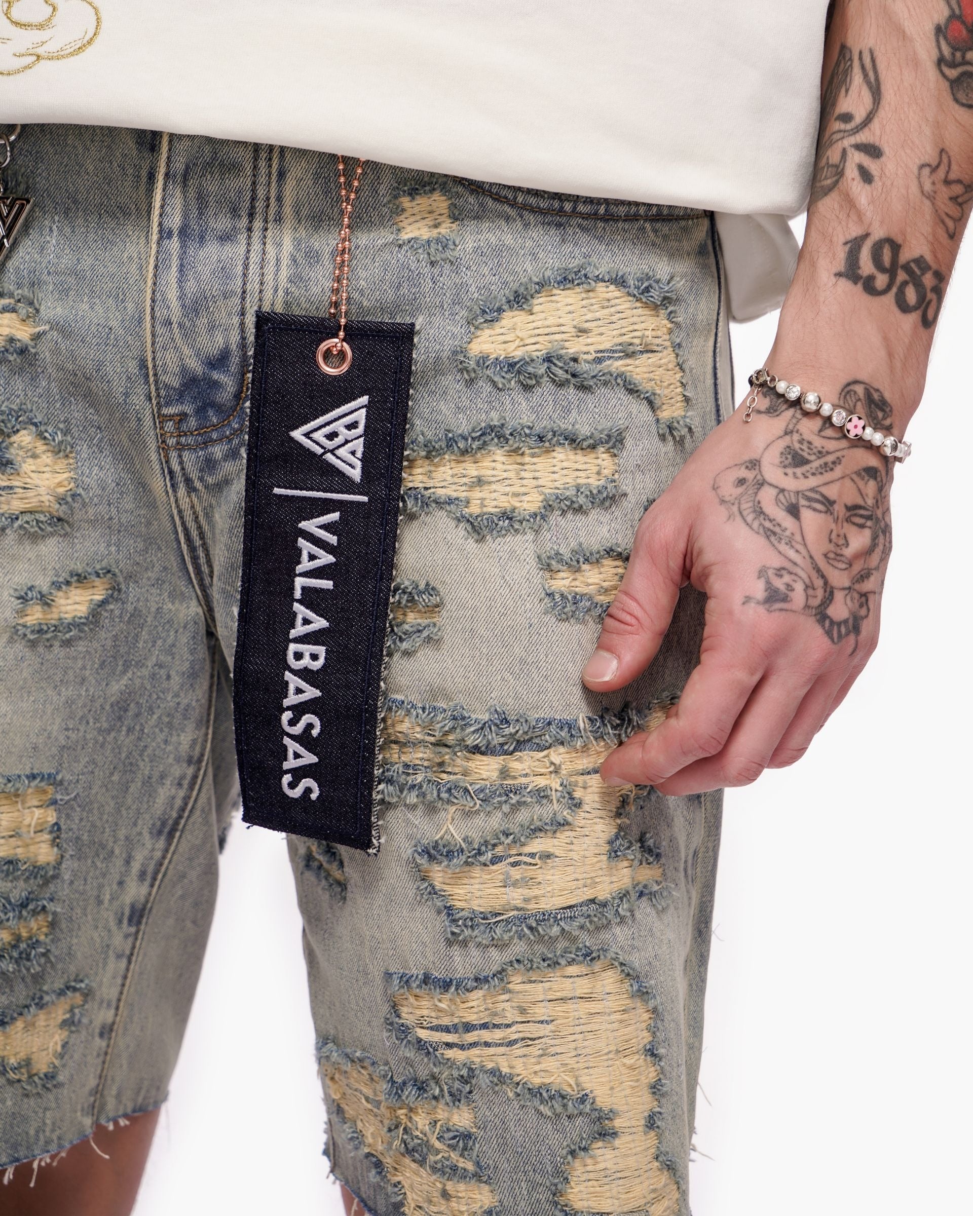 Valabasas Incise Jorts - Vintage Wash by Denim Exchange