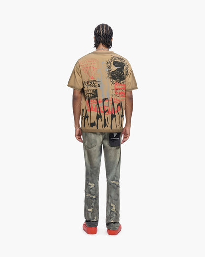 Valabasas Escape Tee - Khaki by Denim Exchange