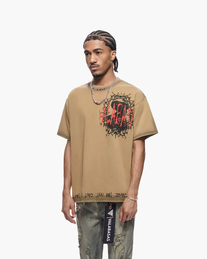 Valabasas Escape Tee - Khaki by Denim Exchange