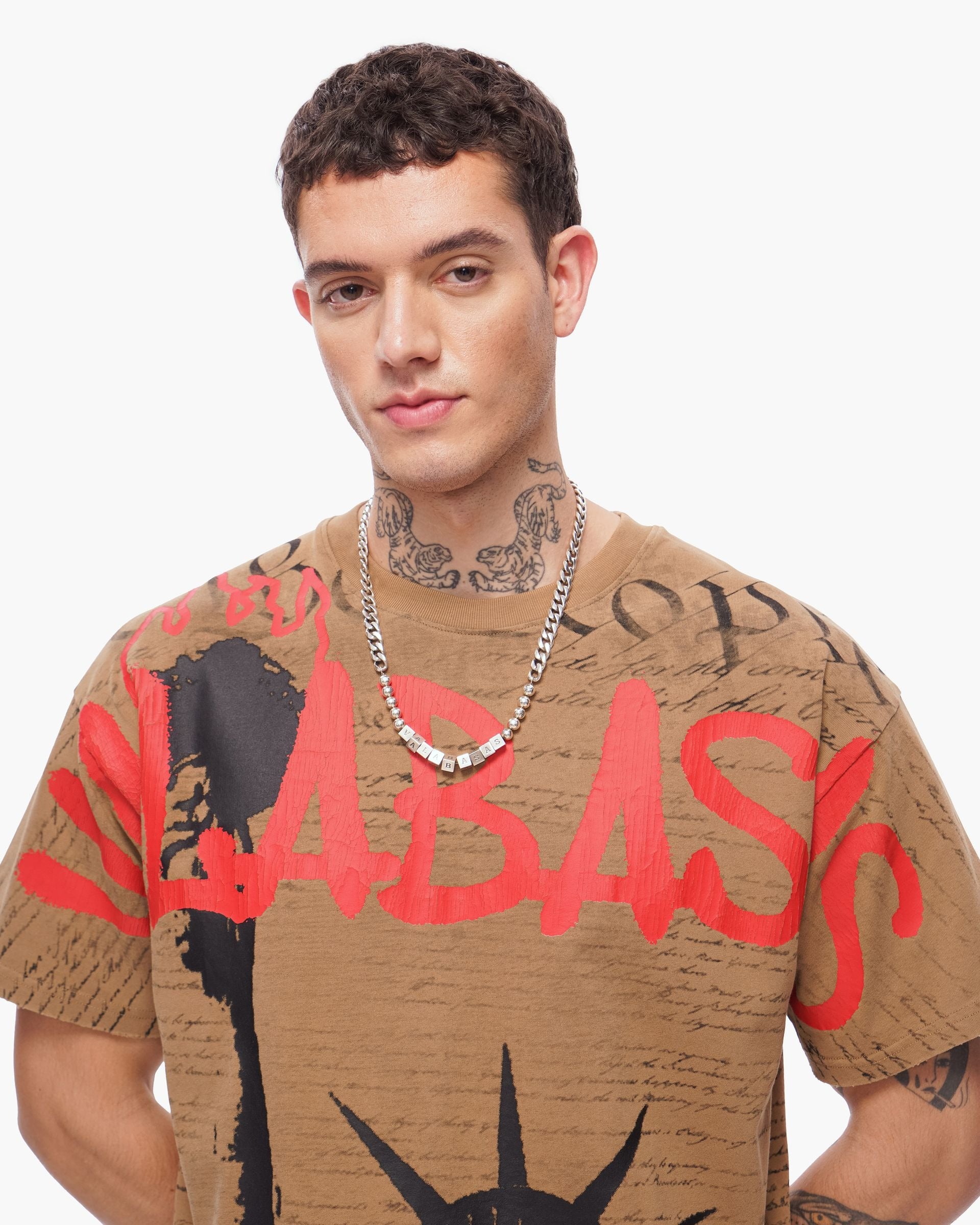 Valabasas Freedom Tee - Khaki by Denim Exchange