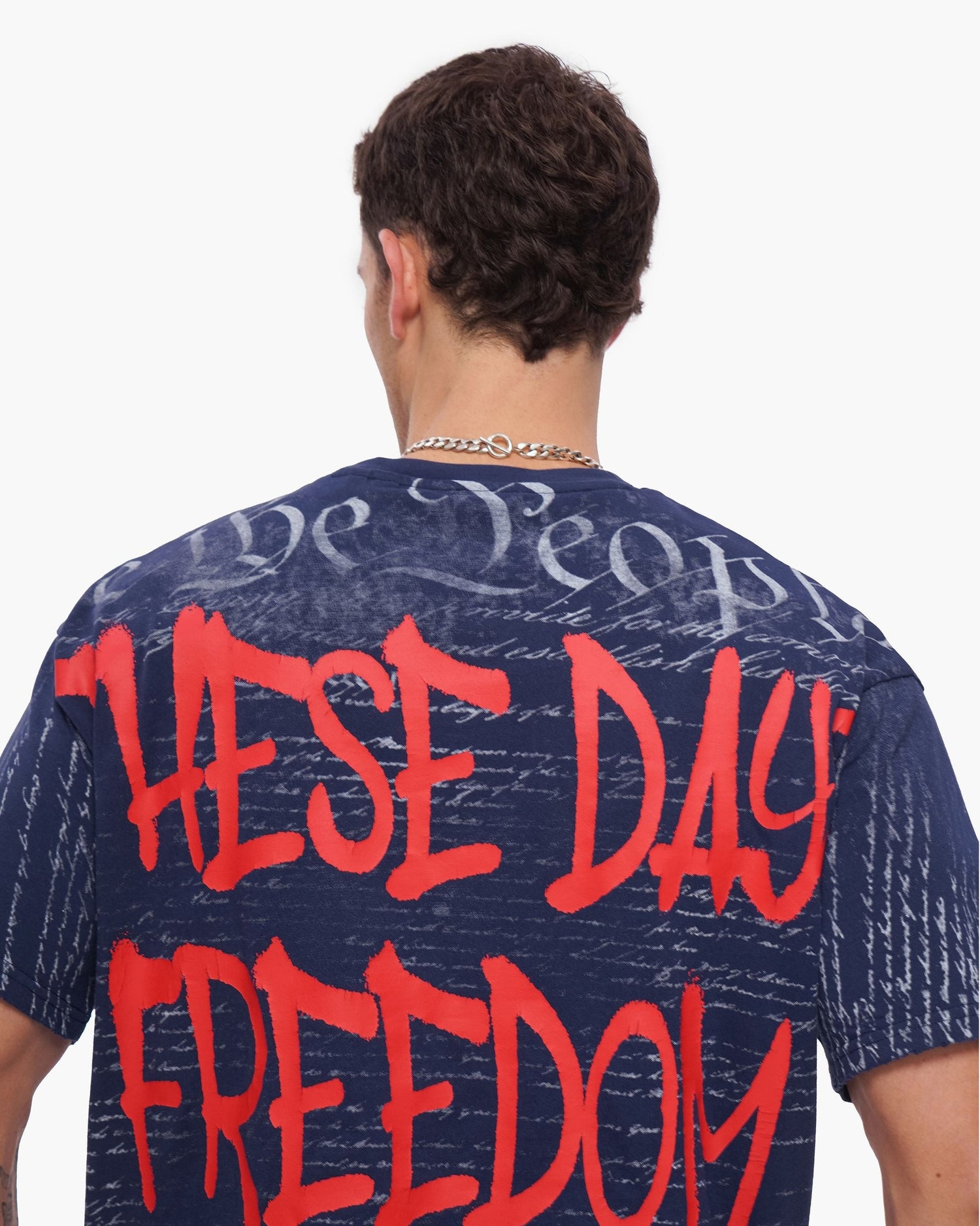 Valabasas Freedom Tee - Navy Blue by Denim Exchange