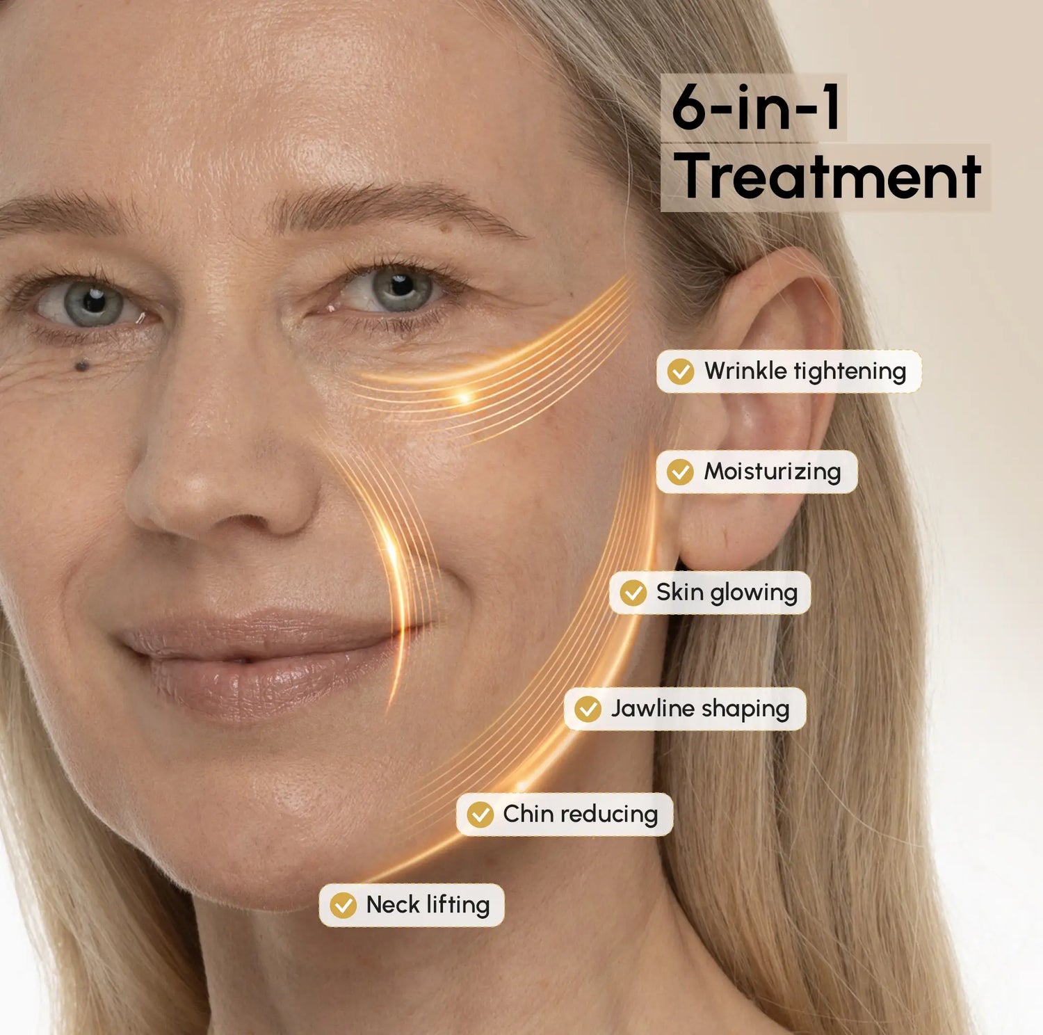 24K Gold Chin &amp; Jawline Lifting Mask