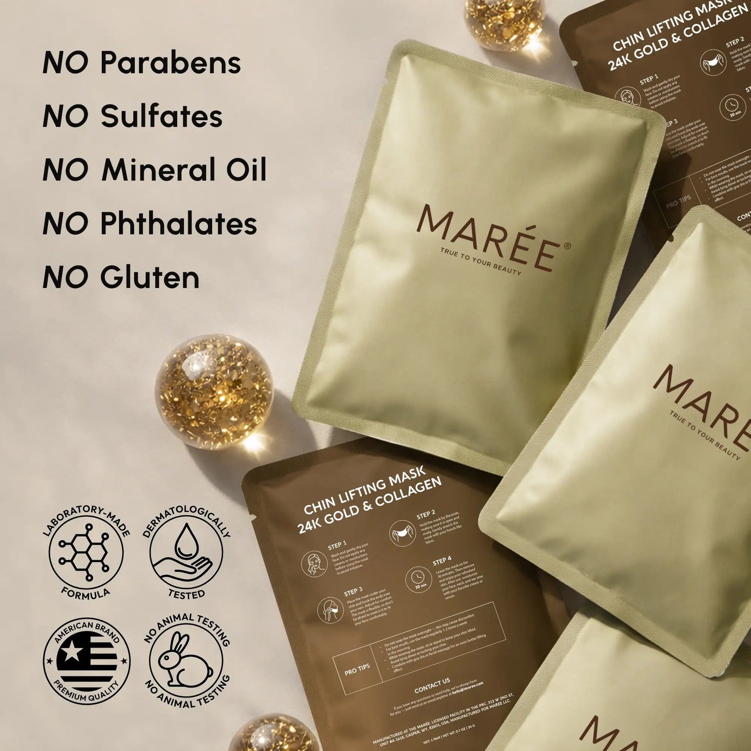 24K Gold Chin &amp; Jawline Lifting Mask