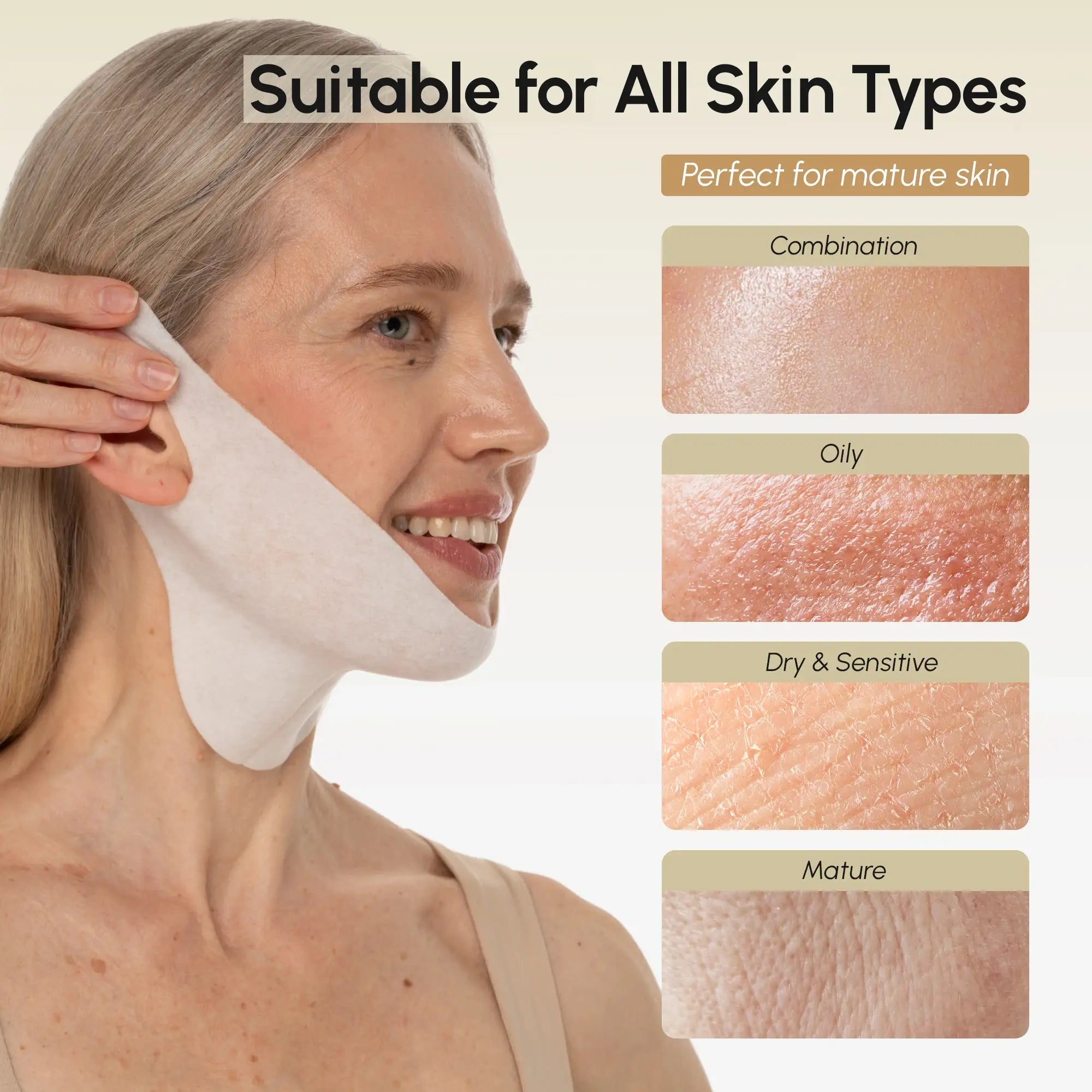 24K Gold Chin &amp; Jawline Lifting Mask