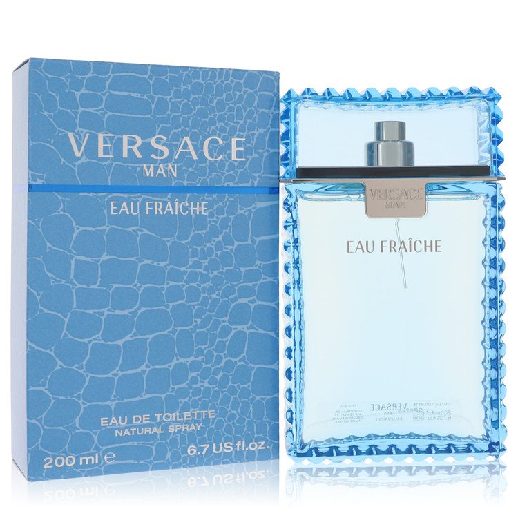 Versace Man by Versace Eau Fraiche Eau De Toilette Spray (Blue) 6.7 oz for Men 