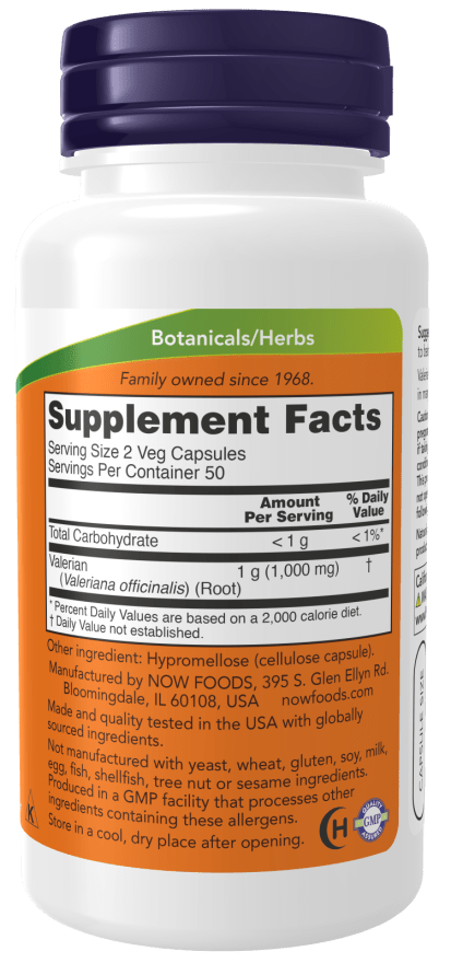 Valerian Root 500mg 