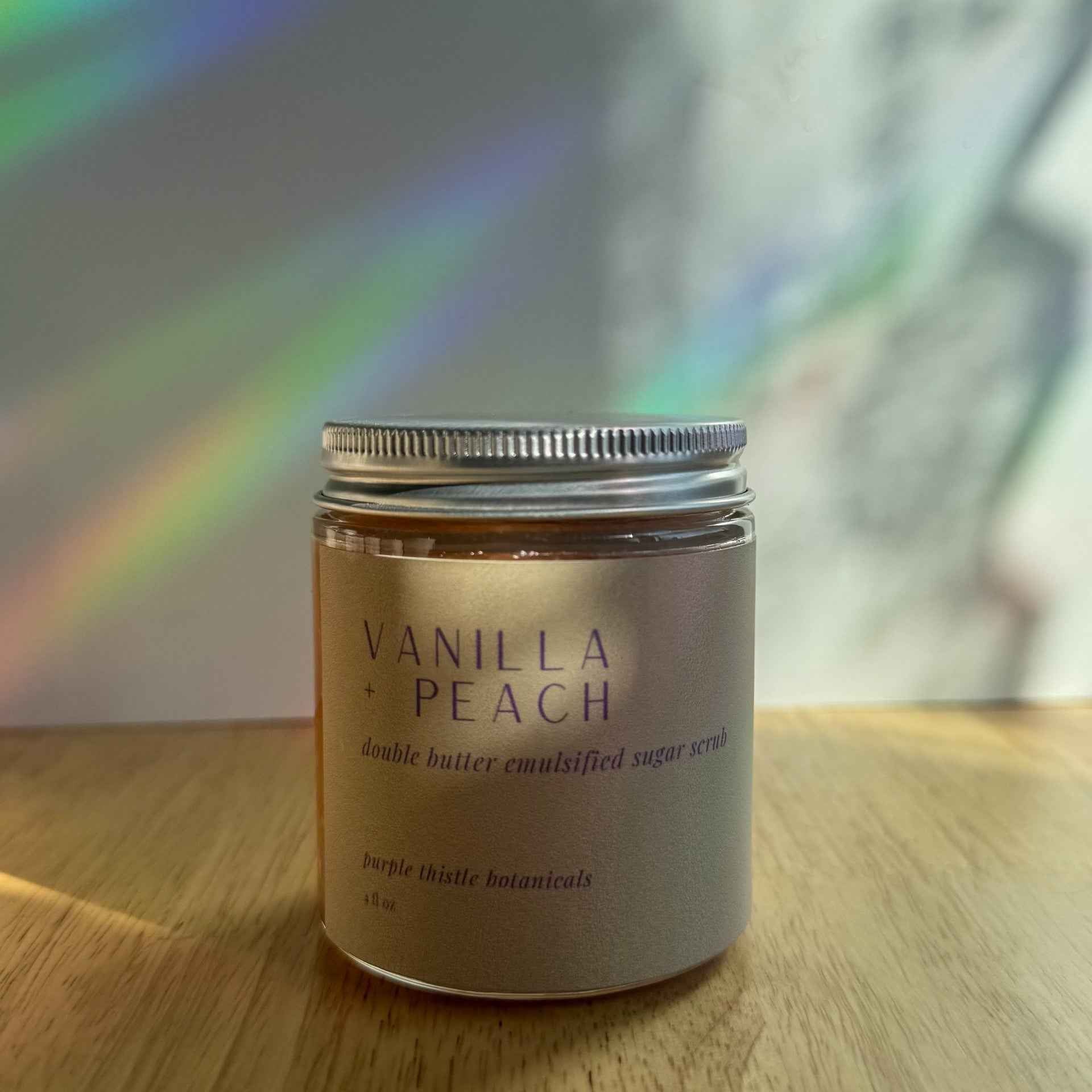 Vanilla + Peach Double Butter Emulsified Sugar Scrub