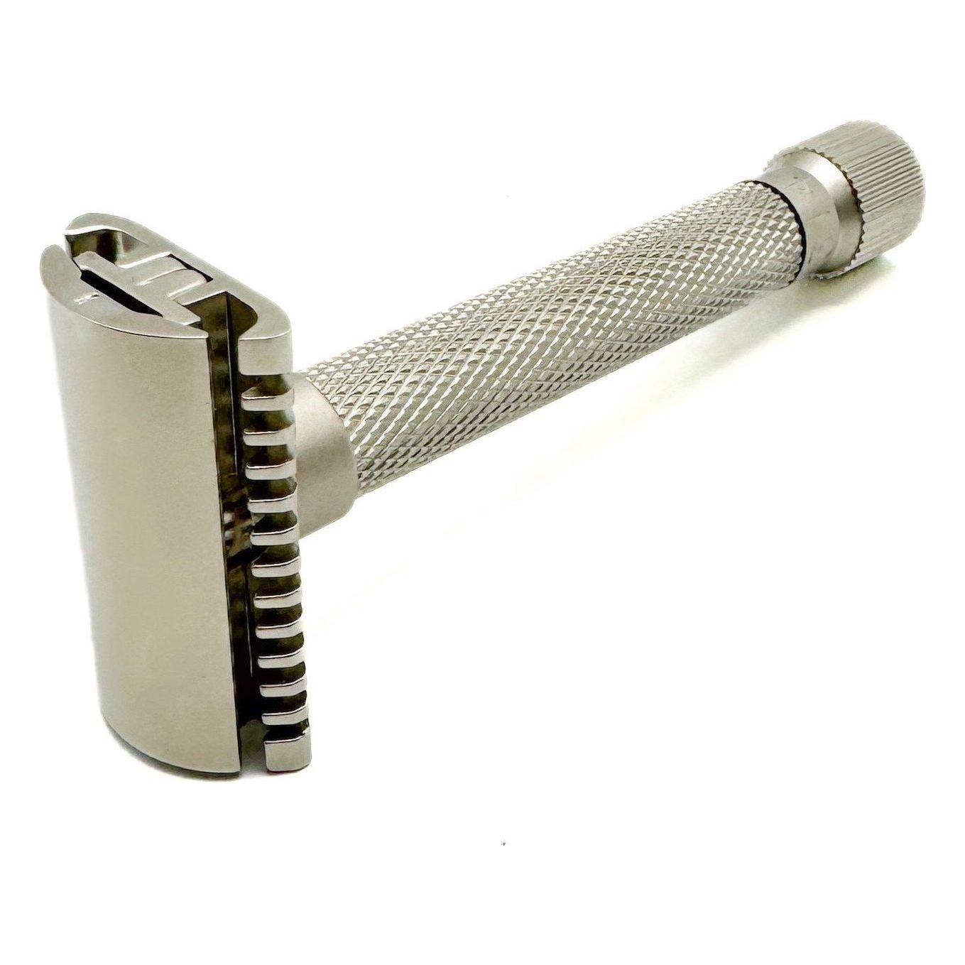 Parker Variant Adjustable Open Comb Safety Razor - Satin Chrome [VAR SC OC] by Pasteur Pharmacy