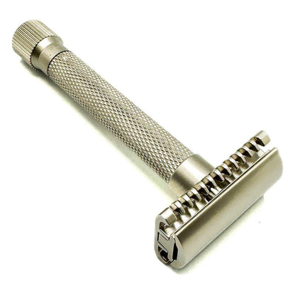 Parker Variant Adjustable Open Comb Safety Razor - Satin Chrome [VAR SC OC] by Pasteur Pharmacy