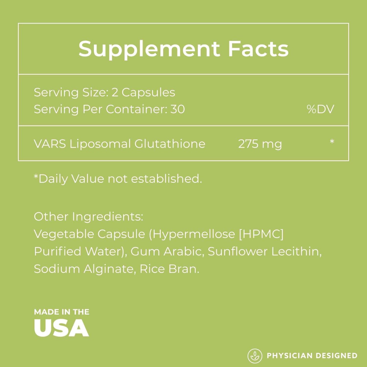 VARS Glutathione Capsules