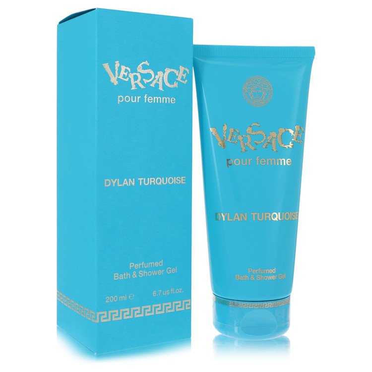 Versace Pour Femme Dylan Turquoise by Versace Shower Gel 6.7 oz for Women 