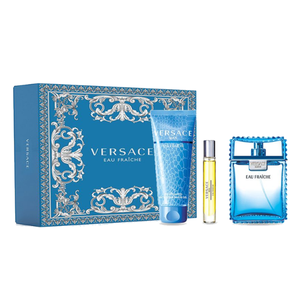 Versace Man Eau Fraîche 3-Piece Gift Set for Men by Perfume Paradise