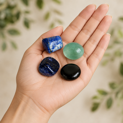 VIRGO Zodiac Crystal Kit, Virgo Birthstones Tumbled Stones Set, Virgo Stones Gifts  DestGlow