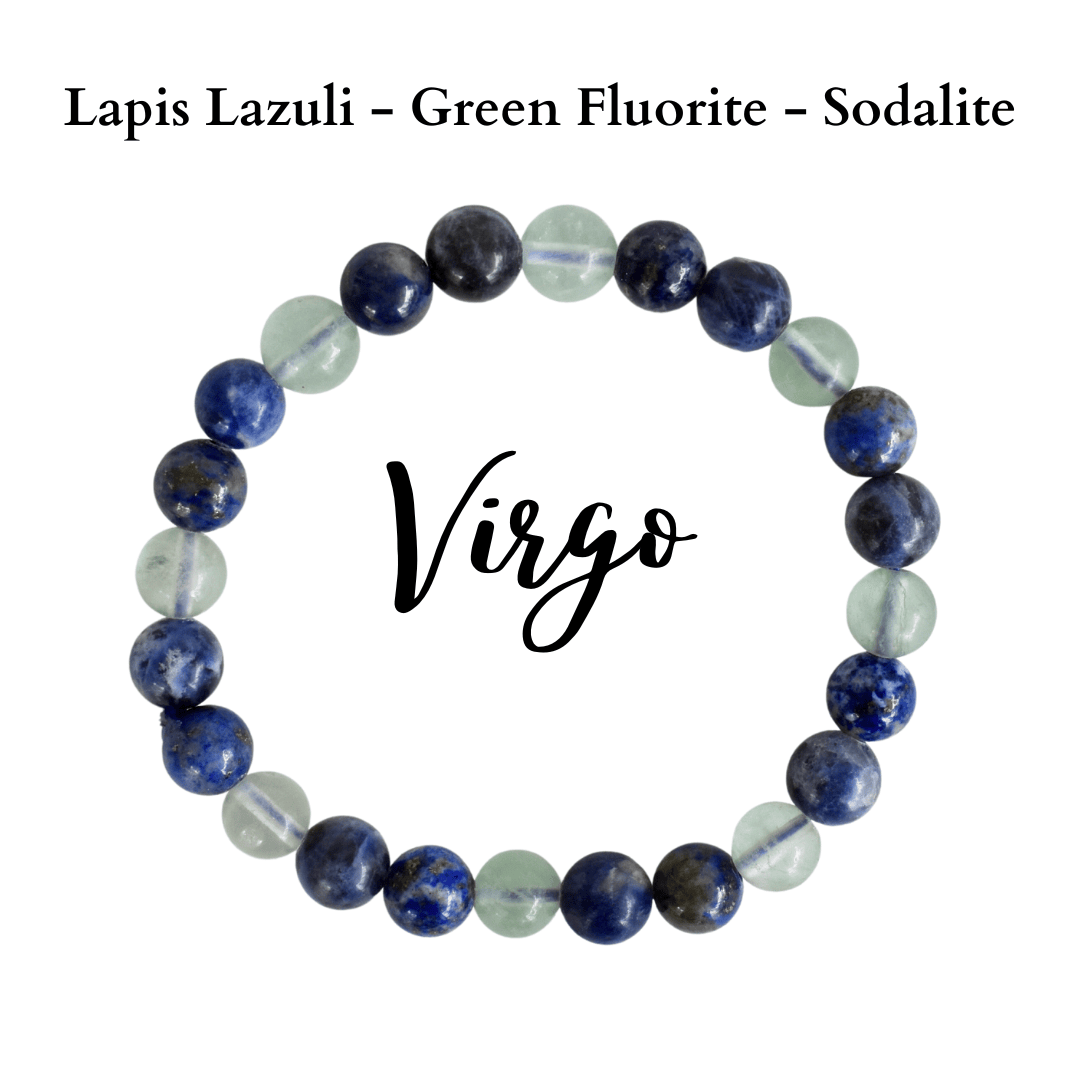 Virgo Zodiac Crystal Bracelet, Virgo Gifts  DestGlow