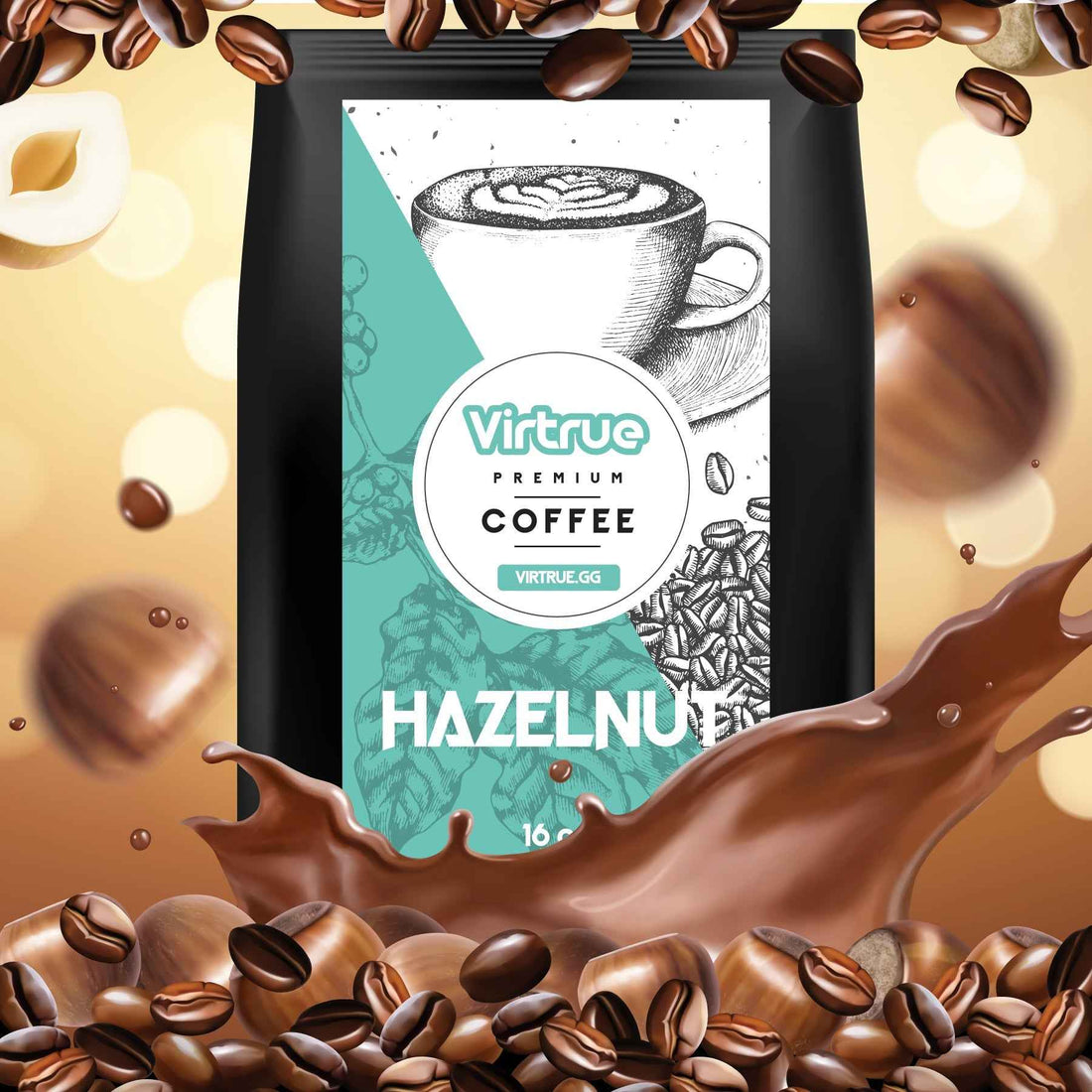 Hazelnut Flavored Coffee – 16oz | Virtrue Premium