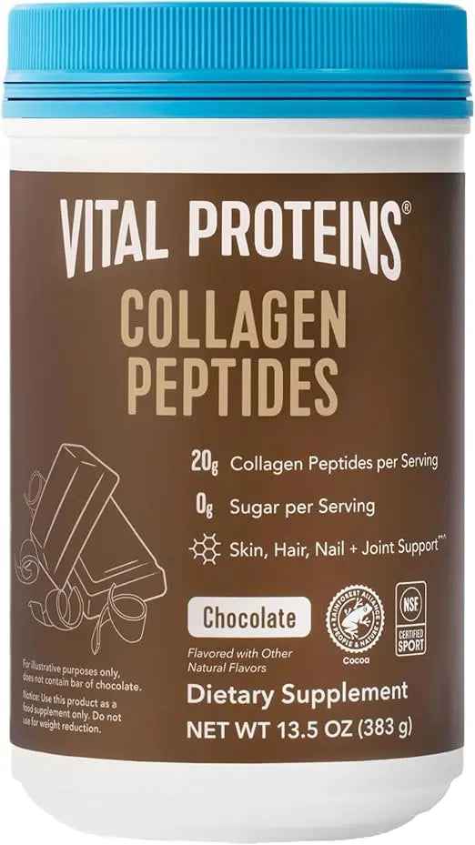 Vital Proteins Collagen Peptides Powder - Chocolate Powder for Hair, Nail, Skin, Bone &amp; Joint Health, 13.5oz