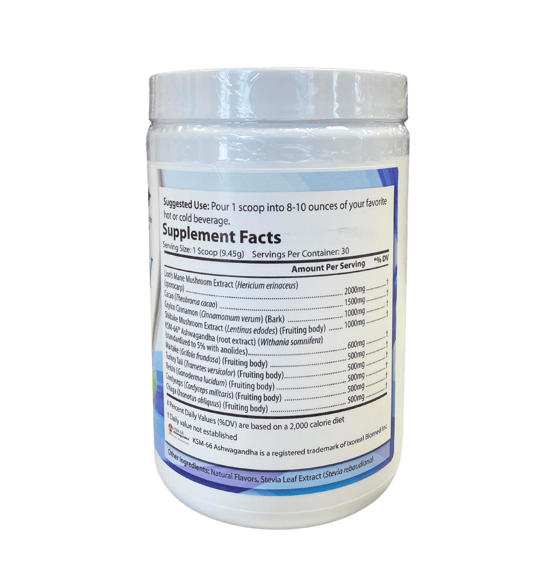 Vitality Mushroom SuperBlend Powder with Ashwagandha by Country Life Natural Foods