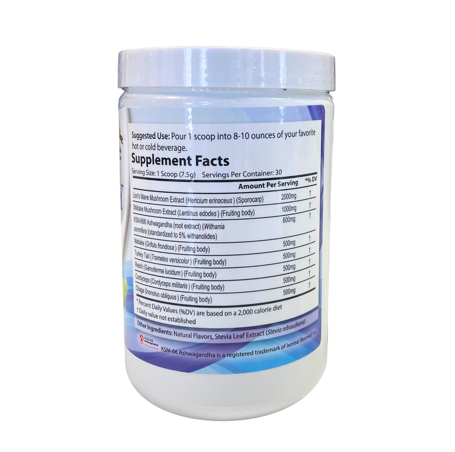 Vitality Mushroom SuperBlend Powder with Ashwagandha by Country Life Natural Foods