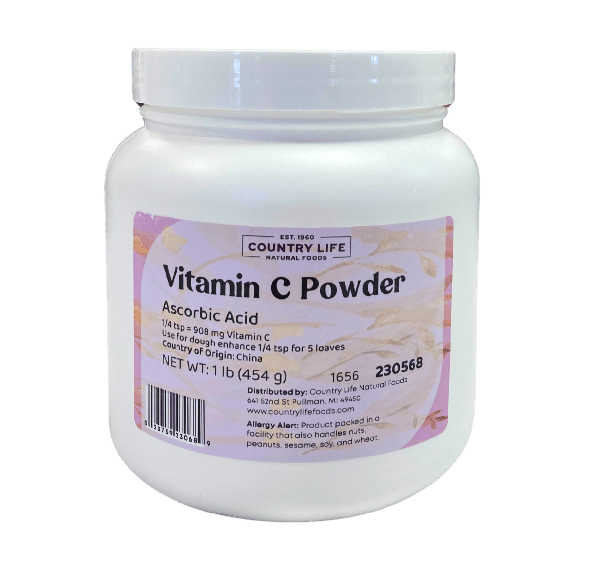 Vitamin C Powder by Country Life Natural Foods