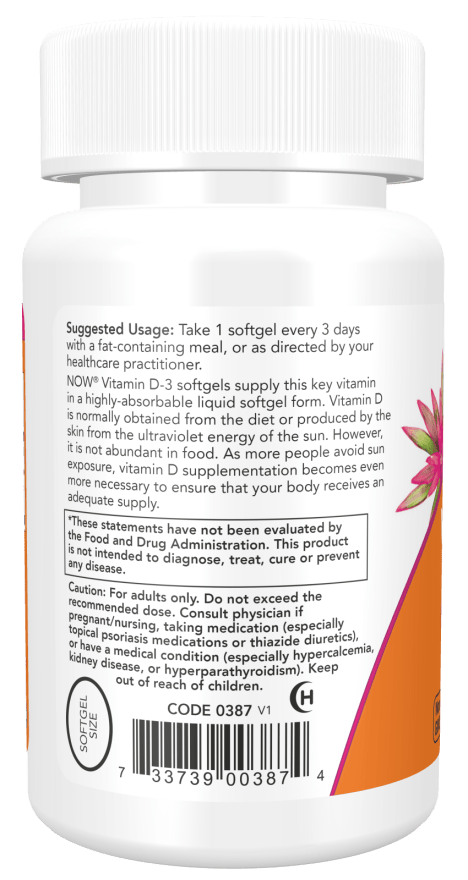 Vitamin D-3 10,000 IU High Potency by Country Life Natural Foods