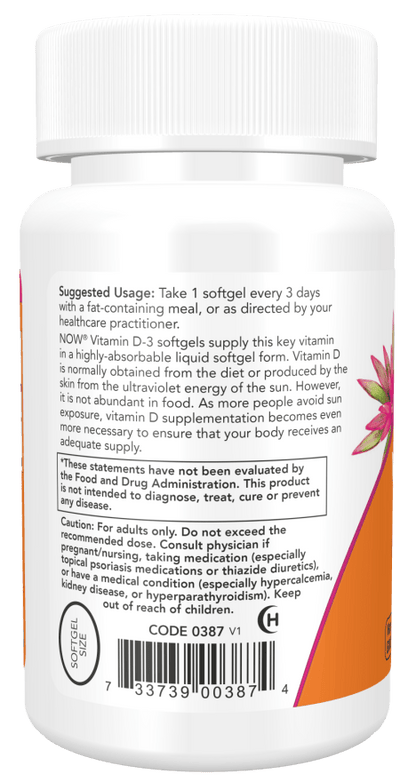 Vitamin D-3 10,000 IU High Potency by Country Life Natural Foods