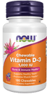 Vitamin D-3 1,000 IU, Chewable by Country Life Natural Foods