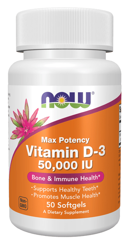 Vitamin D-3 50,000 IU Max Potency by Country Life Natural Foods